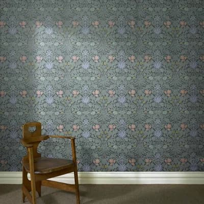 HYACINTH NOVELLUS Wallpaper - Euphorbia 9'10" - full height wallpaper — Euphorbia
