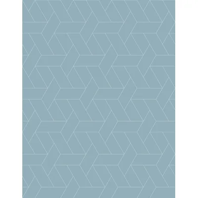 Staggered Lines 33' L x 20.5" W  Wallpaper Roll — Blue