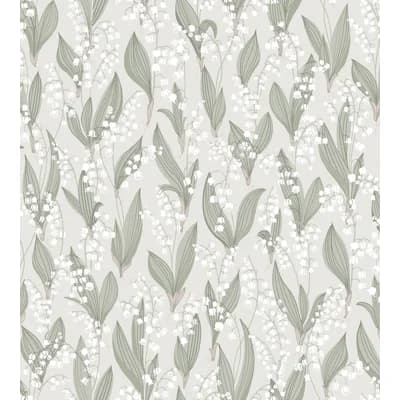 Kolonin Floral Matte Wallpaper Roll — Spring Green
