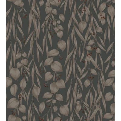 Jordnara Floral Matte Wallpaper Roll — Indigo Blue