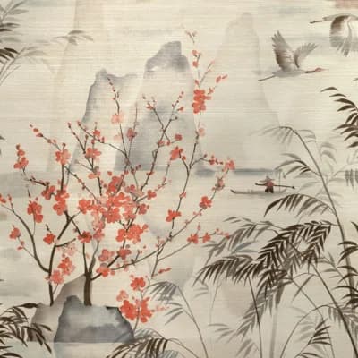 Kravet Design - W4205-619 — Brown,Orange,White