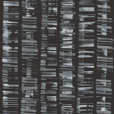 Bazaar Glitter/Shimmer Aztec Design 33' L x 21" W Wallpaper Roll — Black,Teal