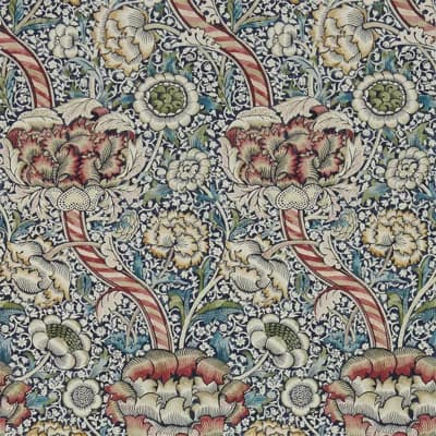 Wandle Wallpaper — Indigo,Madder