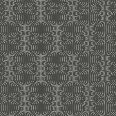 Candice Olson Modern Artisan Geometric Non-Pasted Matte Wallpaper Double Roll — Charcoal