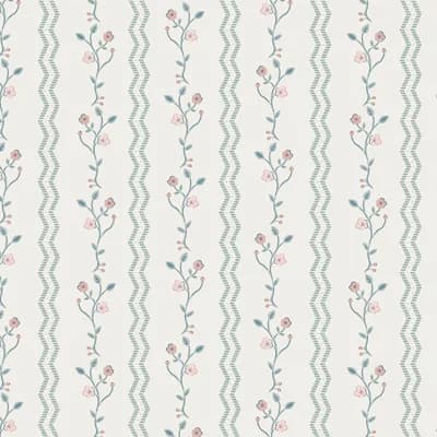 Secret Garden Non-Pasted Matte Wallpaper Double Roll — Blue