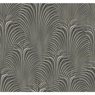 Candice Olson 27' L x 27" W Wallpaper Roll — Black