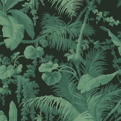 Pampas 9.84' L x 70.87" W Wallpaper Roll — Noir
