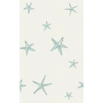 Speckled Sea Stars 33' L x 20.5" W  Wallpaper Roll — Blue