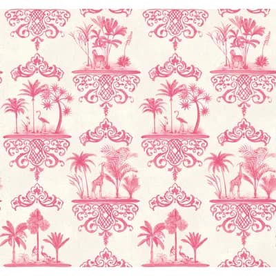 Rousseau Toile Non-Pasted Wallpaper Roll — Dove