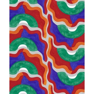 ALMA Wallpaper — RED,GREEN,BLUE,TAUPE,ORANGE