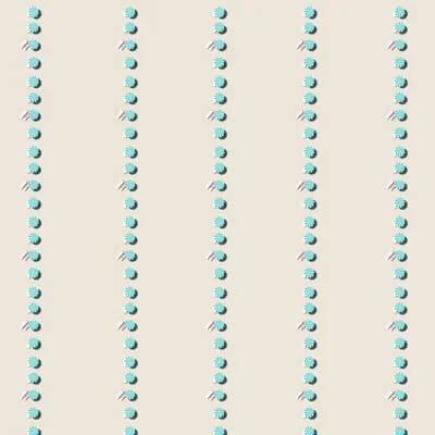 Pinstripe Umbrellas 10' L x 24" W Wallpaper Roll — Sand;Turquoise;Blush