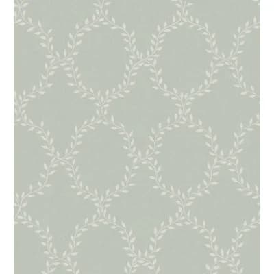 Wilma Geometric Matte Wallpaper Roll by Hanna Wendelboo-Hansson — Sage Green