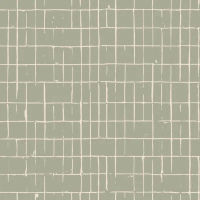 Fractured Grid - Wallpaper — Sage