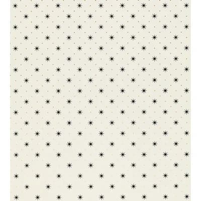 Albert Hadley Non-Pasted Matte Wallpaper Roll — Black,Gold on White