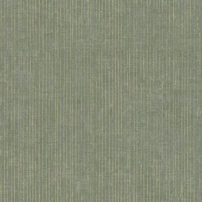 Italian Style Distressed Pinstripe Design Wallpaper Roll — Green