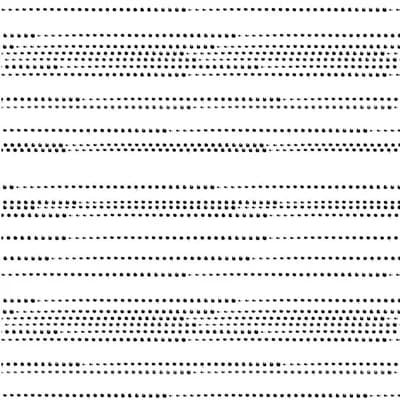 Morse Code Polka Dot Fabric Peel & Stick Matte Wallpaper Roll by Jamie Graney — White,Black