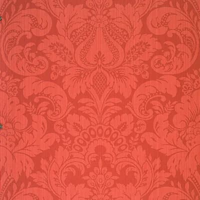 Daphne Damask and Floral Non-Pasted Wallpaper Roll — Lipstick Red