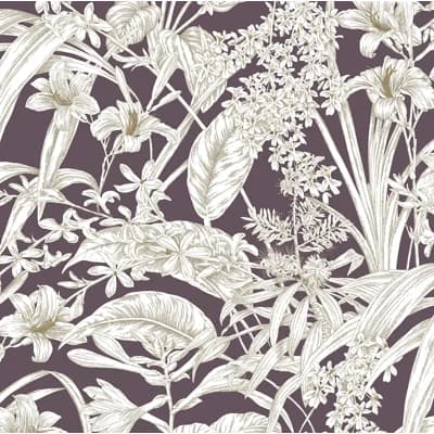 Toiles Resource Library Vinyl Non-Pasted Wallpaper Double Roll — Mulberry