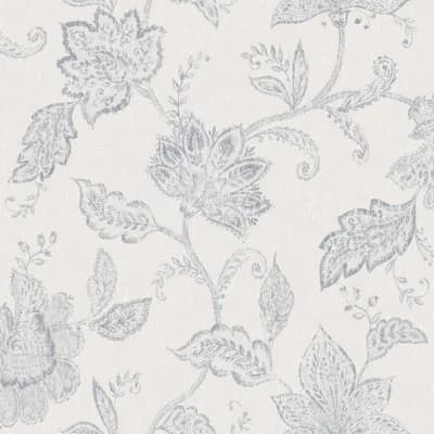 Boråstapeter Indigo Bloom Wallpaper — Gray,Beige