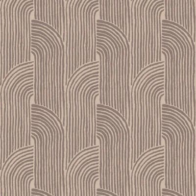 Woven Arcs - Wallpaper — Walnut