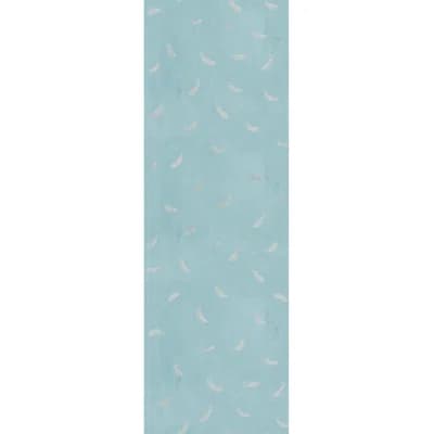 Paule Marrot Non-Pasted Satin Wallpaper Double Roll — Blue