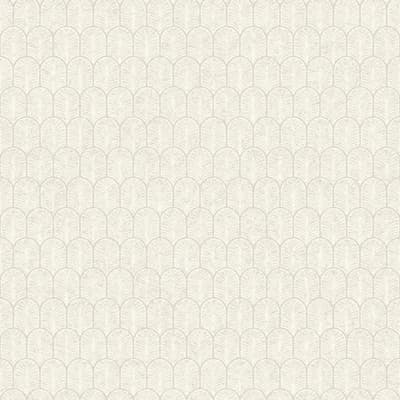 Lustre Geo Arch Wallpaper Roll — White
