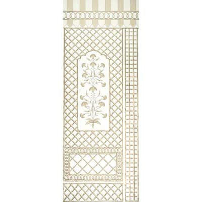 Schumacher x Marie-Anne Oudejans Bamboo Trellis Panel A — Neutral