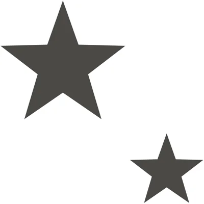 Style Sisters Classic Double Star Design Wallpaper Roll — Black