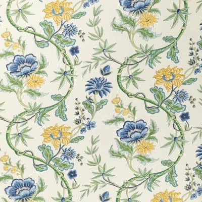 Louverne Veronique 33' L x 32" W Wallpaper Roll — Delft