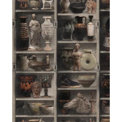 The Home of an Eccentric Man Non-Pasted Matte Wallpaper Roll — Brown,Black,Gold