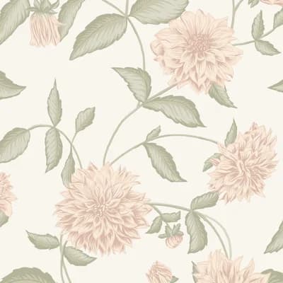 Boråstapeter Dahliadröm Wallpaper — Blush