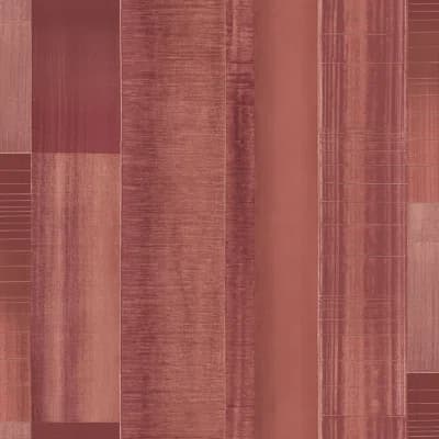 TexStyle Agen Stripe 33' L x 21" W Metallic/Satin Wallpaper Roll — Red
