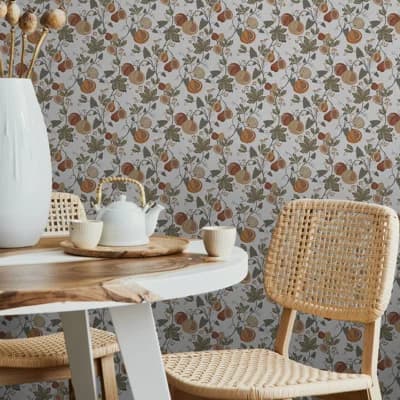 Transform Figgy Tree Orange Peel & Stick Wallpaper — Orange