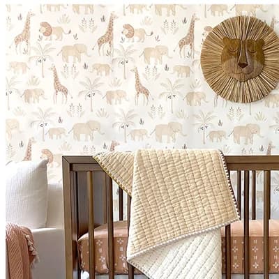 Kendi Wallpaper — Brown;White;Beige;Tan
