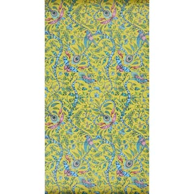 Animalia Rousseau 16.5' L x 20.5" W Wallpaper Roll — Lime