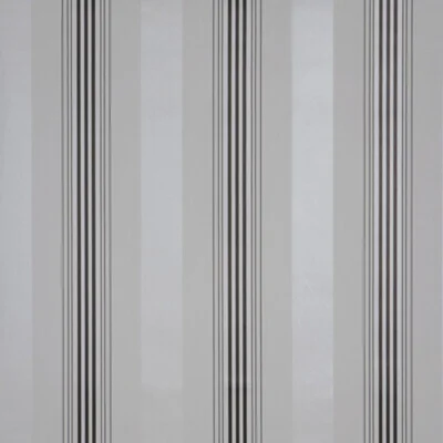 Lucca Striped Matte Wallpaper Roll — Silver,Gray
