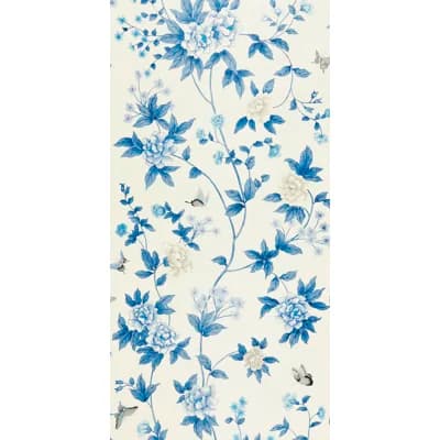 Luoyang Floral Non-Pasted Wallpaper Roll — Porcelain