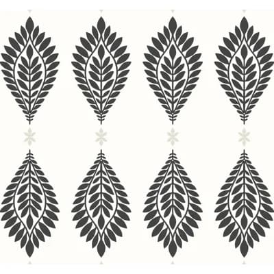 Mirasol Palm Frond — Ebony,Eggshell
