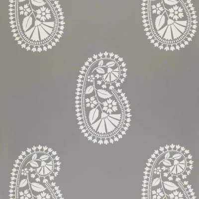 Indore Paisley Wallpaper — Charcoal