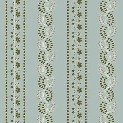 Lady Charlotte Botanic Stripe 10' L x 24" W Peel and Stick Wallpaper Roll — Terracotta