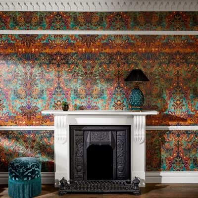 Andastra Wallpaper in Amazonite/Red/Orange/Yellow — Amazonite,Red,Orange,Yellow
