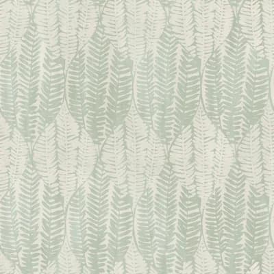 Bazaar Metallic Wasabi Leaves Design 33' L x 21" W Wallpaper Roll — Green