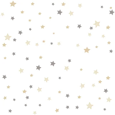 Little Explorers 2 Stars Wallpaper Roll — Silver