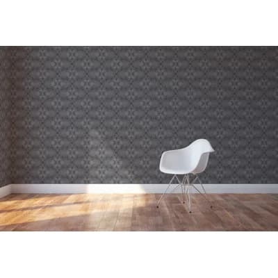 Heavy Tangle 10' L x 24" W Peel and Stick Wallpaper Roll — Gray