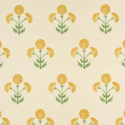 Saranda Flower Sisal Wallpaper — Sky