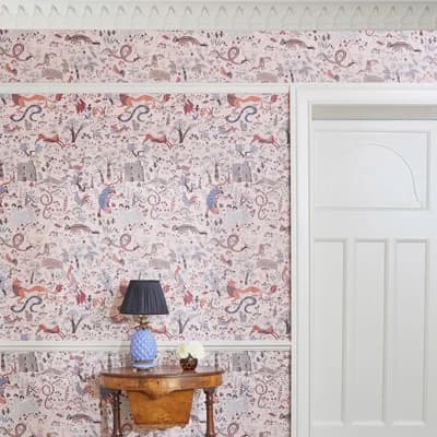 Trematonia Wallpaper — Tourmaline,Light Pink,Red,Light Blue