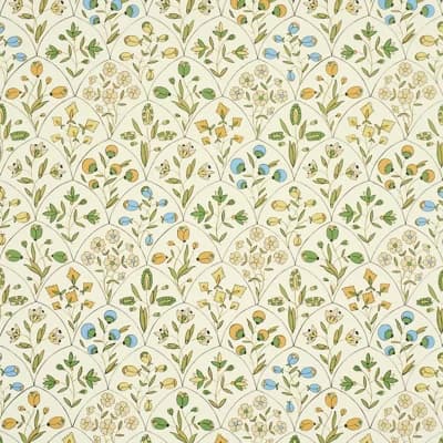 Frances Scallop Floral Wallpaper — Pink