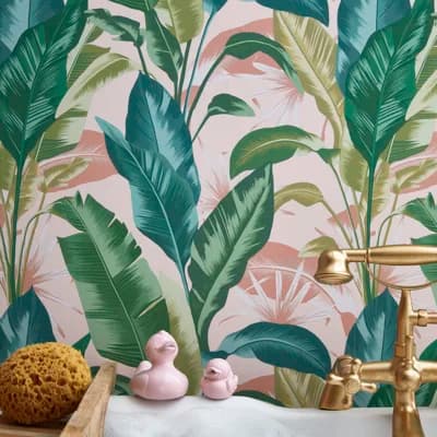 Floral Non-Pasted Matte Wallpaper Roll — Midnight