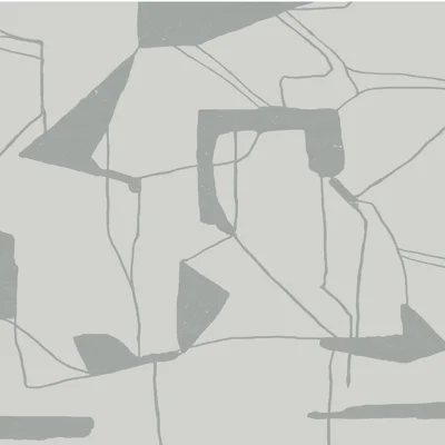 26.9' L x 27" W Wallpaper Roll — Gray