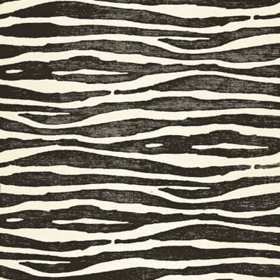 Schumacher x Celerie Kemble Ripple Sisal Wallpaper — Zebra